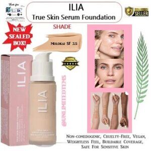 ILIA True Skin Serum Foundation ( Molokai SF 2.5) BNIB🆕⌚📦🏃💨🚚